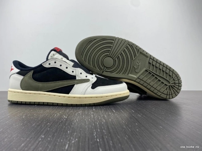 Rep Retro Jordan Travis OG x Scott Jordan Low Air Air 1 Olive DZ4137-106 0618